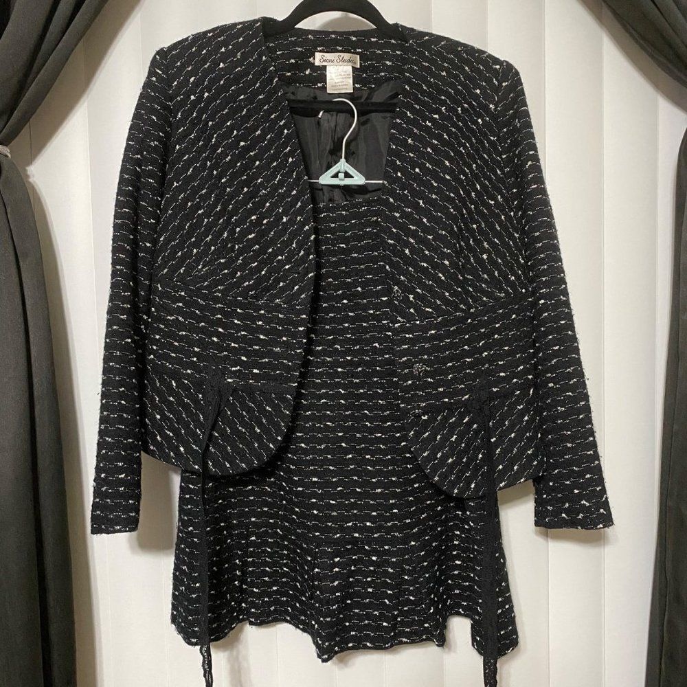 Stoni Studios black/white suit 2pcs
